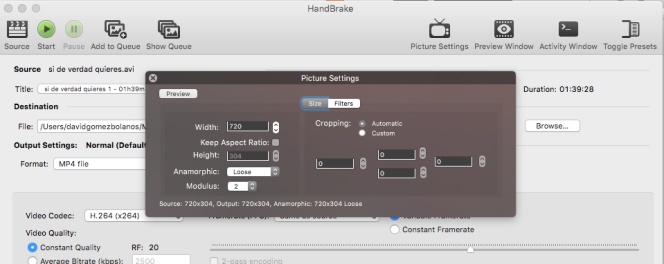 bajar el peso de un video sin programas