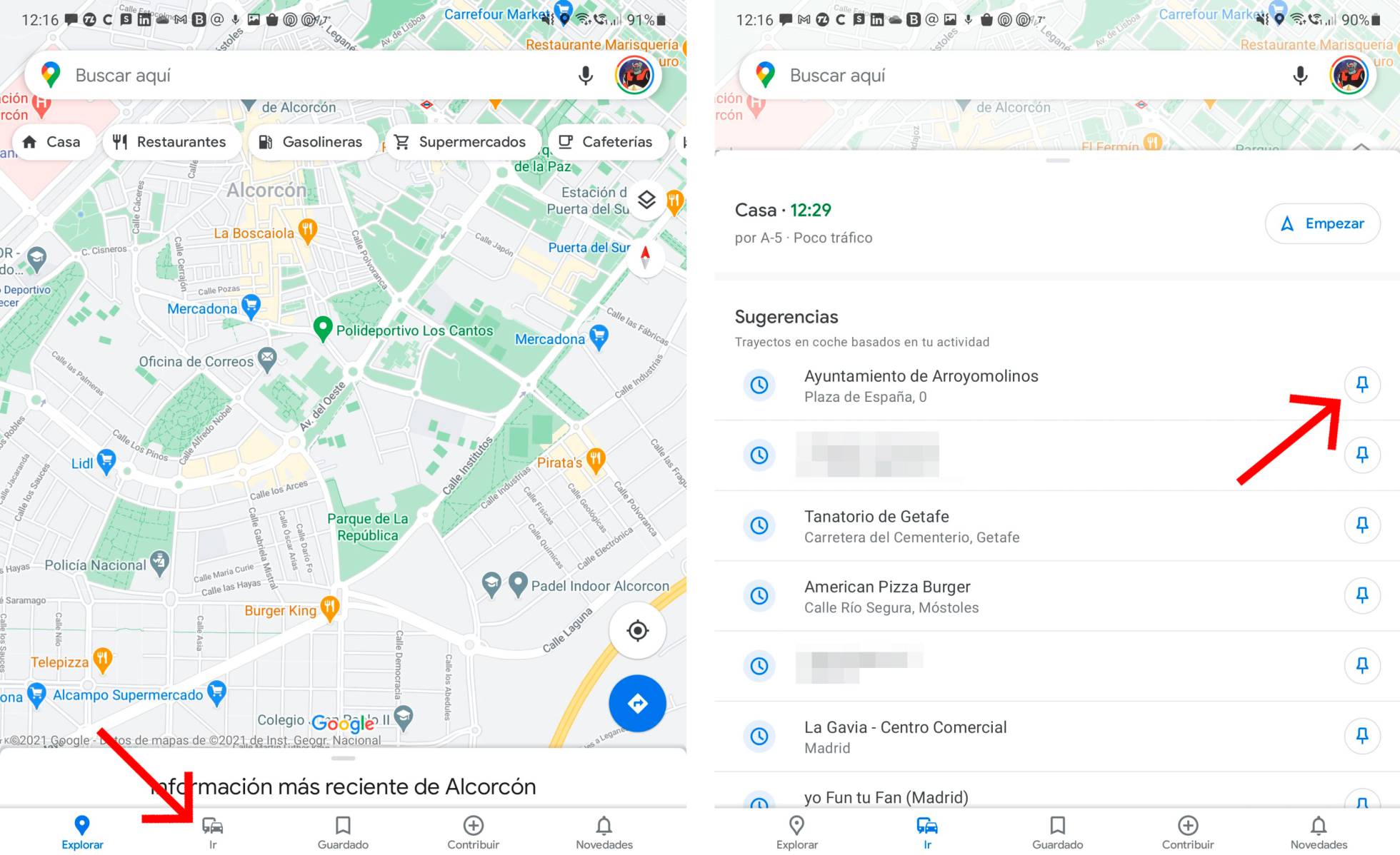 Salvar rotas com um único clique no Google Maps.